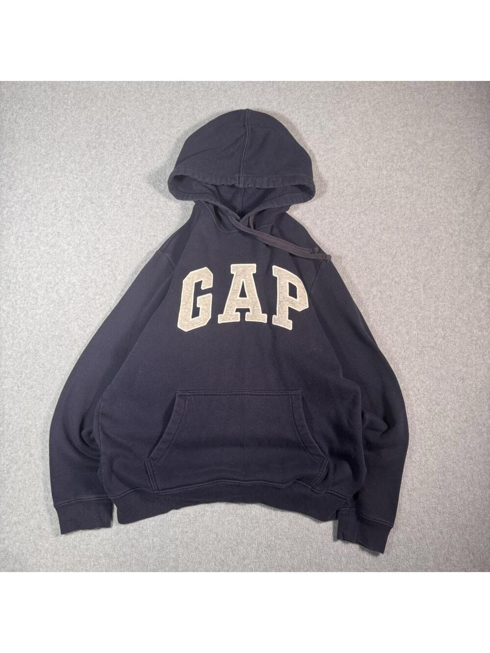Y2K Navy Gap Spellout Hoodie